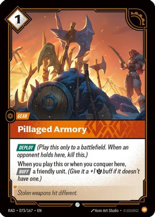 Pillaged Armory (073/167) Radiance Riftbound single card by UVS Games