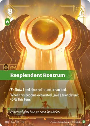 Resplendent Rostrum (046/167) Radiance Foil Riftbound single by UVS Games