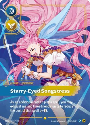 Seraphine Starry-Eyed Songstress Radiance Foil Riftbound single card by UVS Games