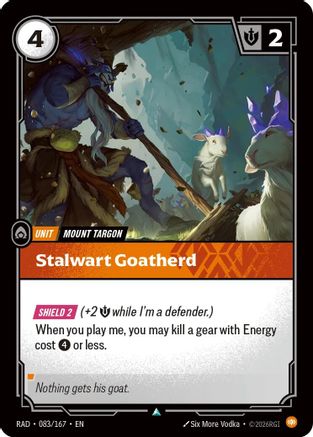 Stalwart Goatherd (083/167) Radiance Riftbound single card by UVS Games