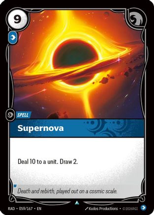 Supernova (059/167) Radiance Riftbound trading card by UVS Games