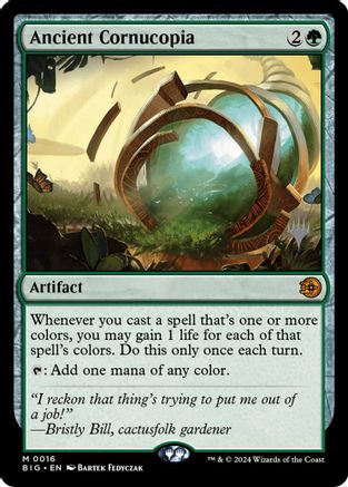 Ancient Cornucopia  [Foil]  (PPFRA-016) - [Promo Pack: Reality Fracture]