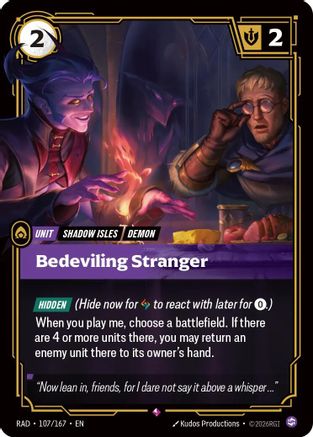 Bedeviling Stranger Radiance Foil Riftbound single card by UVS Games