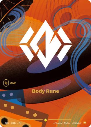 Body Rune (R04a) Radiance Foil Riftbound single by UVS Games card image