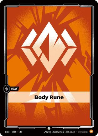 Body Rune (R04) Radiance Foil Riftbound single by UVS Games 񟿿
