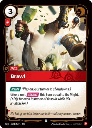 Brawl (004/167) Radiance Foil Riftbound single by UVS Games card image