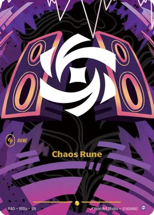 Chaos Rune (R05a) Radiance Foil Riftbound single by UVS Games card image