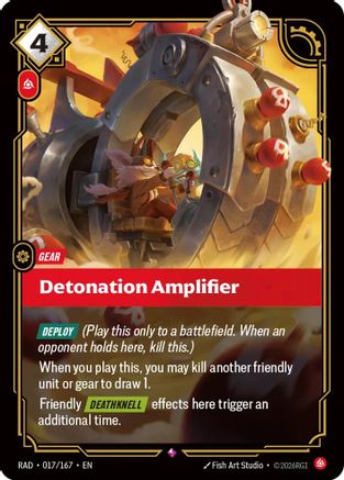 Detonation Amplifier (017/167) Radiance Foil Riftbound single by UVS Games