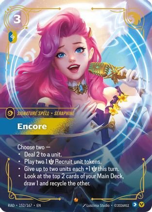 Encore Radiance Foil Riftbound single trading card by UVS Games