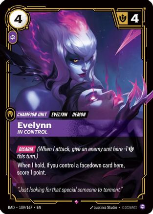 Evelynn In Control Radiance Foil Riftbound single card by UVS Games