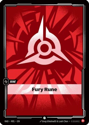 Fury Rune (R01) Radiance Riftbound single card by UVS Games