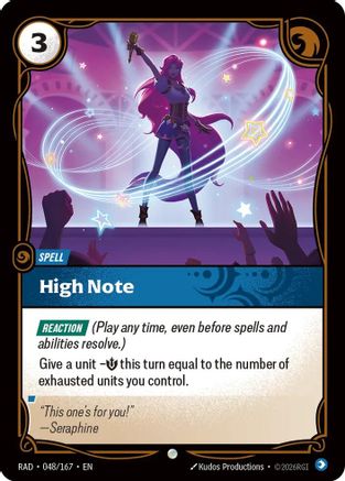 High Note (048/167) Radiance Riftbound single card by UVS Games