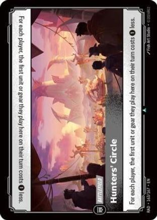 Hunters' Circle (163/167) Radiance foil Riftbound single by UVS Games