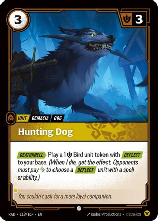Hunting Dog (119/167) Radiance Riftbound single card by UVS Games