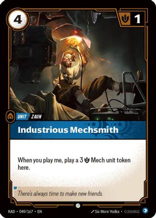 Industrious Mechsmith (049/167) Radiance Foil Riftbound single by UVS Games