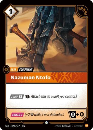 Nazuman Ntofo (071/167) Radiance Foil Riftbound single by UVS Games