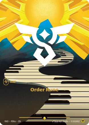 Order Rune (R06a) Radiance Foil Riftbound single card by UVS Games