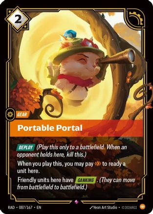 Portable Portal (087/167) Radiance foil Riftbound single card by UVS Games