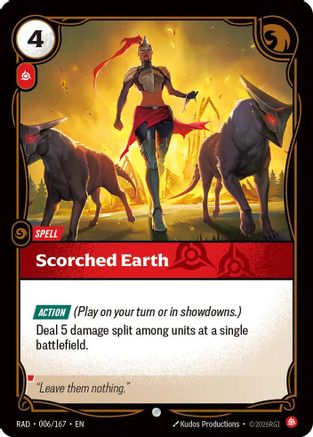 Scorched Earth (006/167) Radiance Riftbound single card by UVS Games