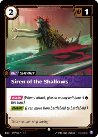 Siren of the Shallows (097/167) Radiance Riftbound single by UVS Games card art