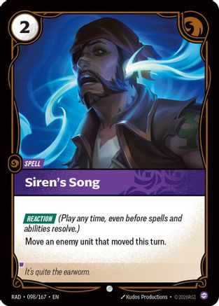 Siren's Song (098/167) Radiance Riftbound single by UVS Games card product image