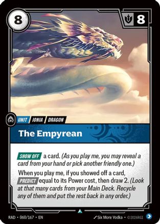 The Empyrean (060/167) Radiance Riftbound single by UVS Games product card