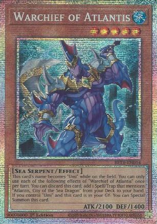 Warchief of Atlantis (Starlight Rare) [BETB-EN014] - Beyond the Brave 1st Edition - Starlight Rare