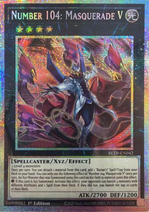 Number 104: Masquerade V (Starlight Rare) [BETB-EN042] - Beyond the Brave 1st Edition - Starlight Rare