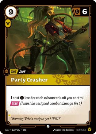 Party Crasher (122/167) Radiance Riftbound single card by UVS Games