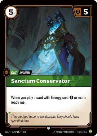 Sanctum Conservator (030/167) Radiance Foil Riftbound single by UVS Games