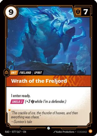 Wrath of the Freljord (077/167) Radiance Foil Riftbound single by UVS Games