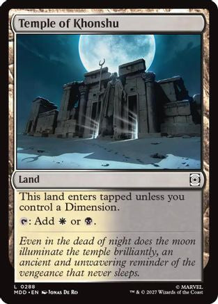 Temple of Khonshu  [Foil]  (MDD-288) - [Marvel: Darkhold Destiny]