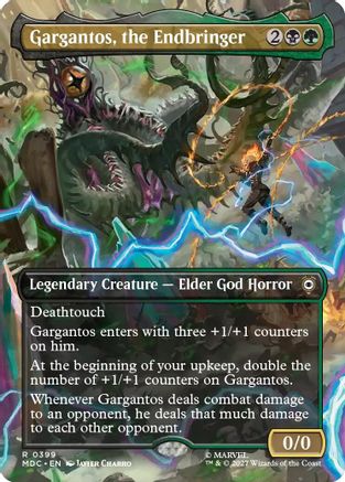 Gargantos, the Endbringer (Borderless)  [Foil]  (MDC-399) - [Commander: Marvel: Darkhold Destiny]
