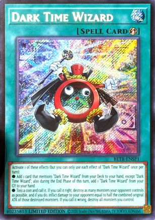 Dark Time Wizard (Secret Rare) [BETB-ENSP1] - Beyond the Brave Limited - Secret Rare
