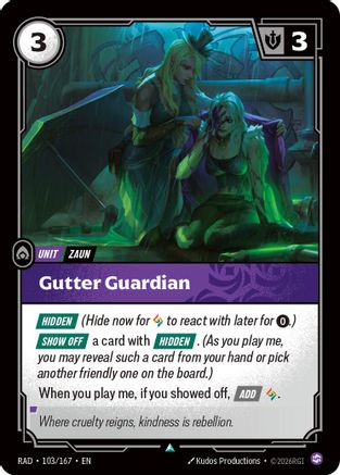 Gutter Guardian (103/167) Radiance Riftbound single card by UVS Games