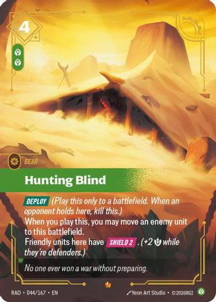 Hunting Blind Radiance Foil Riftbound single card by UVS Games