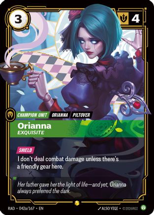 Orianna Exquisite alternate art Radiance Foil Riftbound single by UVS Games, card 042a/167