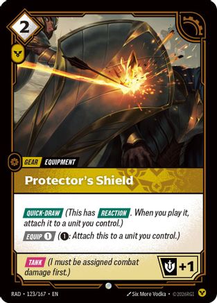 Protector's Shield Radiance Foil Riftbound single card by UVS Games