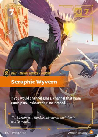 Seraphic Wyvern (092/167) Radiance Foil Riftbound single by UVS Games