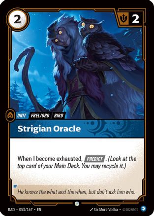 Strigian Oracle (053/167) Radiance Riftbound single card by UVS Games