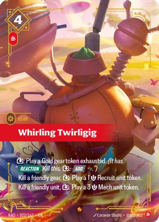 Whirling Twirligig (022/167) Radiance Foil Riftbound single by UVS Games