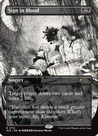 Sign in Blood  (SLD-2712) - [Secret Lair Drop Series]