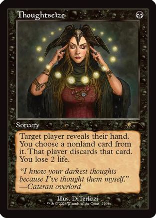 Thoughtseize (2705) (Retro Frame)  (SLD-2705) - [Secret Lair Drop Series]
