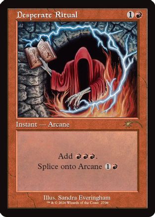 Desperate Ritual (2706) (Retro Frame)  (SLD-2706) - [Secret Lair Drop Series]