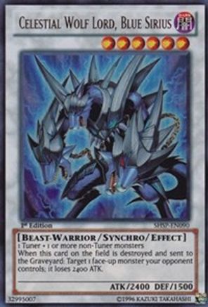 Celestial Wolf Lord, Blue Sirius [SHSP-EN090] Ultra Rare - Trinity Hobby