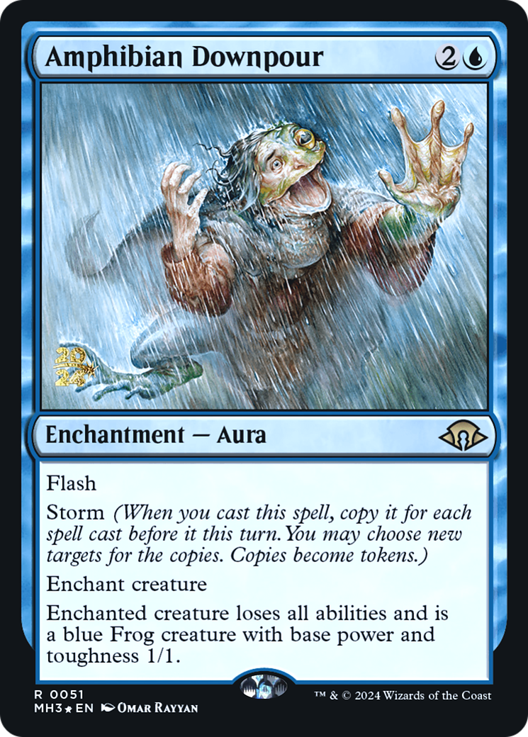 Amphibian Downpour [Modern Horizons 3 Prerelease Promos] - Trinity Hobby