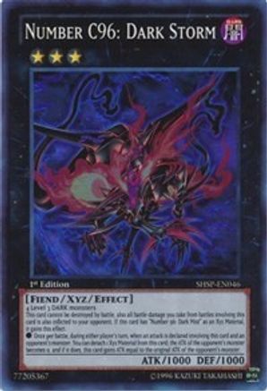 Number C96: Dark Storm [SHSP-EN046] Super Rare - Trinity Hobby
