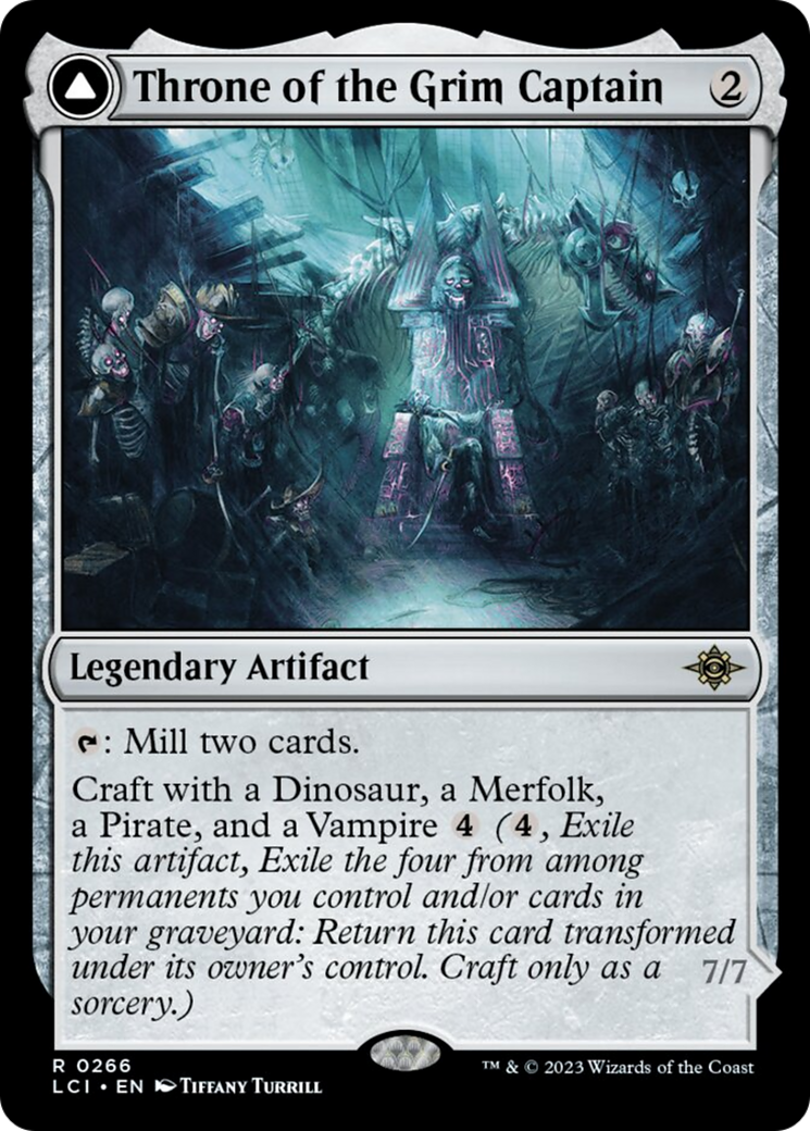 Throne of the Grim Captain // The Grim Captain [The Lost Caverns of Ixalan] - Trinity Hobby