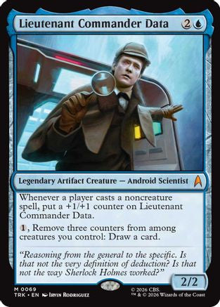 Lieutenant Commander Data  [Foil]  (TRK-069) - [Star Trek]