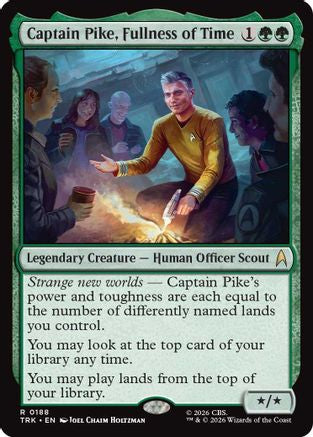 Captain Pike, Fullness of Time  [Foil]  (TRK-188) - [Star Trek]